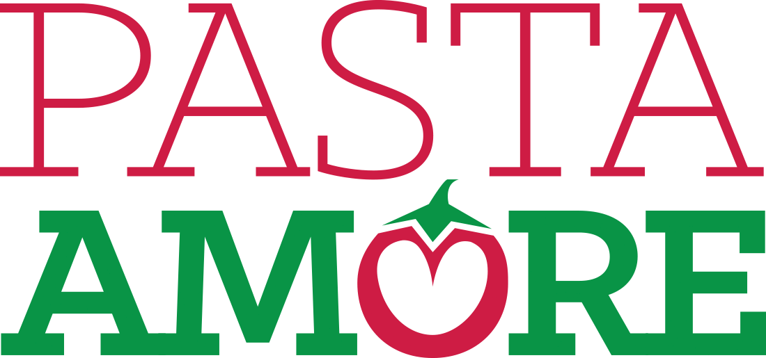 Pasta Amore's logo for their Italian Restaurant with a Twist