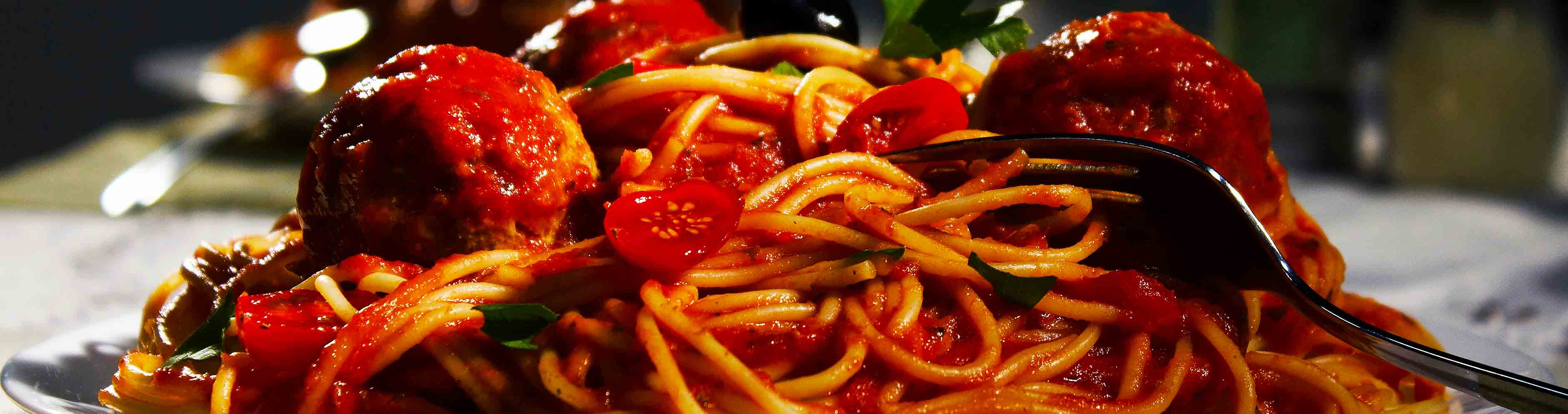 Spaghetti dinner at Pasta Amore